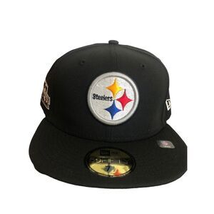 New Era Pittsburgh Steelers XL Super Bowl 59Fifty Fitted Hat Size 7 1/2
